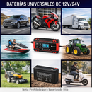 Cargador Inteligente 12V/24V para Batería de Auto con Reparación