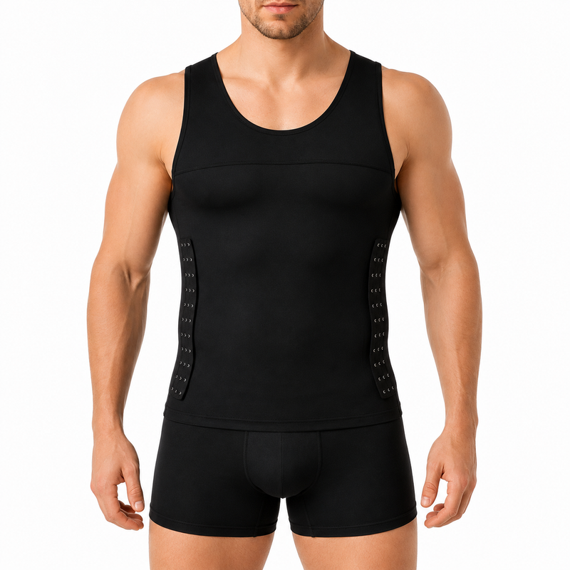 Faja masculina con compresión abdominal y soporte